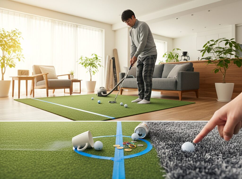 カーペットをパターマットの代用として120%活用する方法