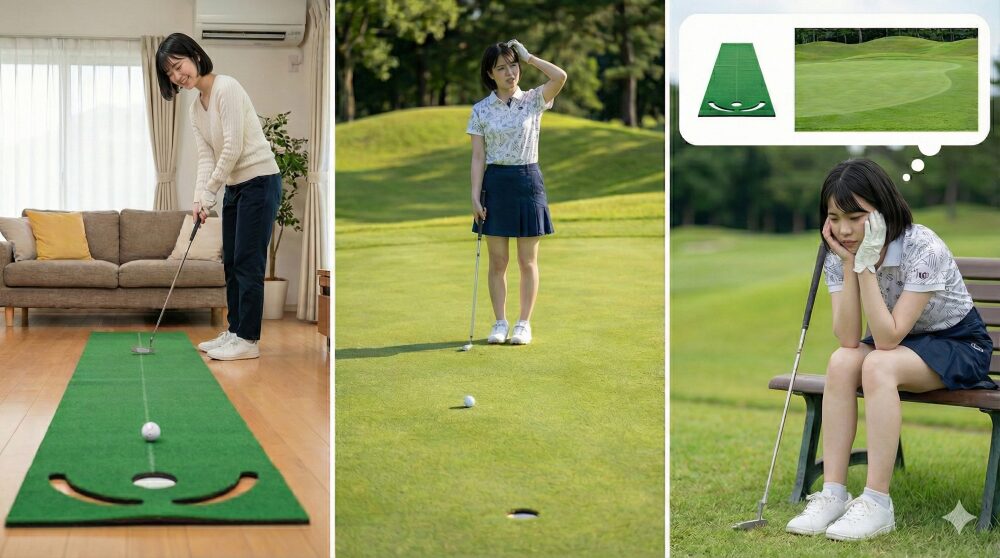 実際のグリーンと距離感が合わない悩み