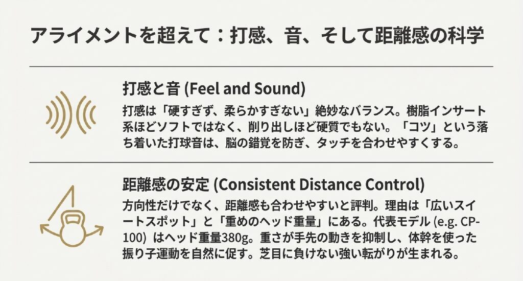 アライメントを超えて　打感、音、距離感の科学
