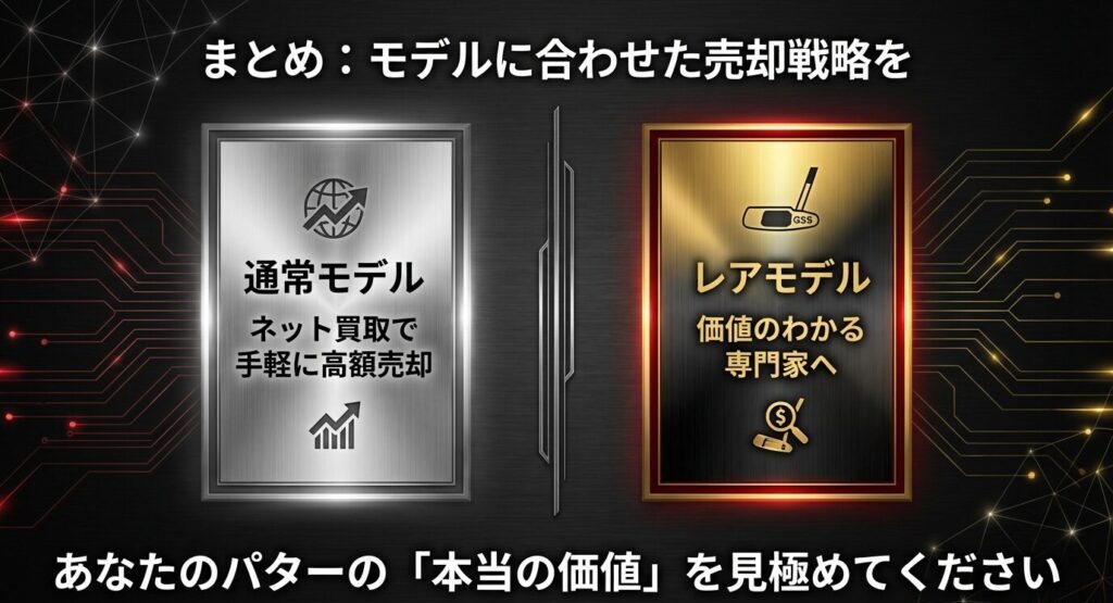 通常モデルはネット買取で手軽に、レアモデルは価値のわかる専門家へ依頼するというまとめ