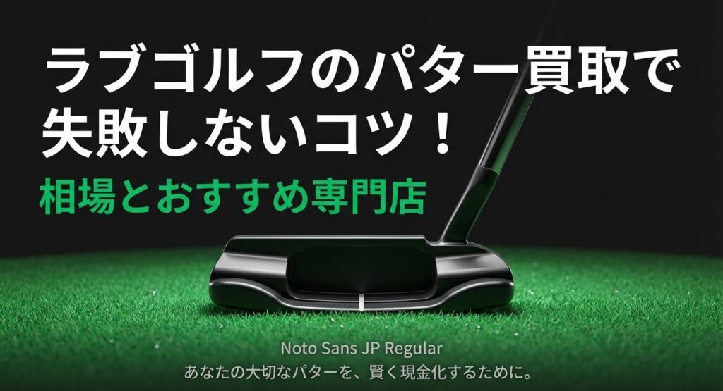 ラブゴルフのパター買取で失敗しないコツと相場・おすすめ専門店の解説スライドタイトル