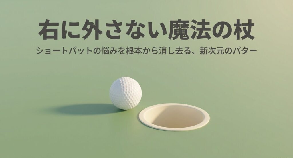 代替テキスト: アクシスワンパター 右に外さない魔法の杖