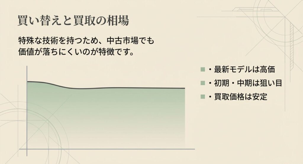 価値が落ちにくいイーデルパターの中古市場と買取相場推移